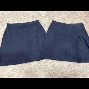 Girls Size 14 Lands’ End Navy Blue Skirt/Skort, School Uniform